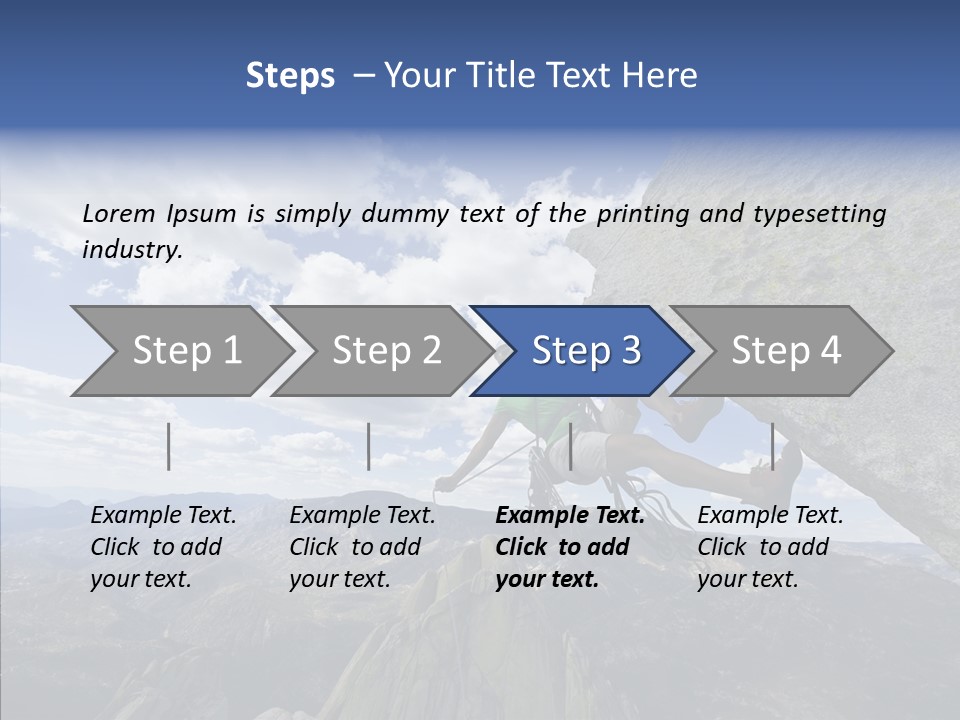 Risk Dangle Fear PowerPoint Template