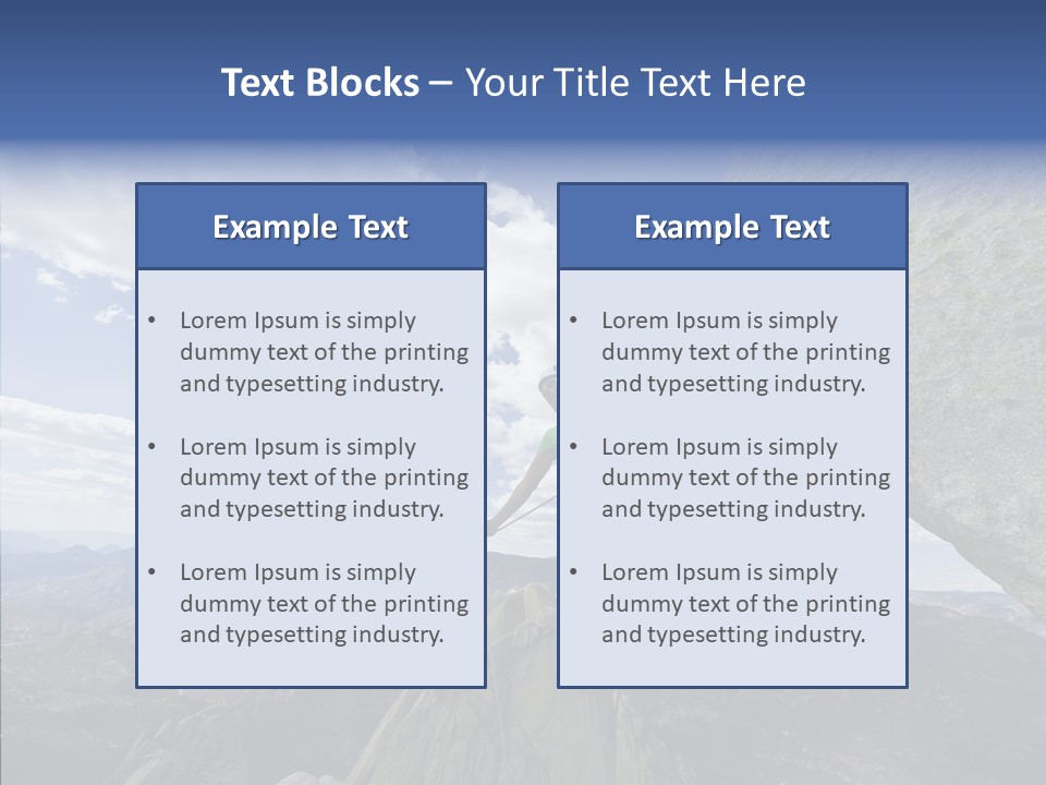 Risk Dangle Fear PowerPoint Template