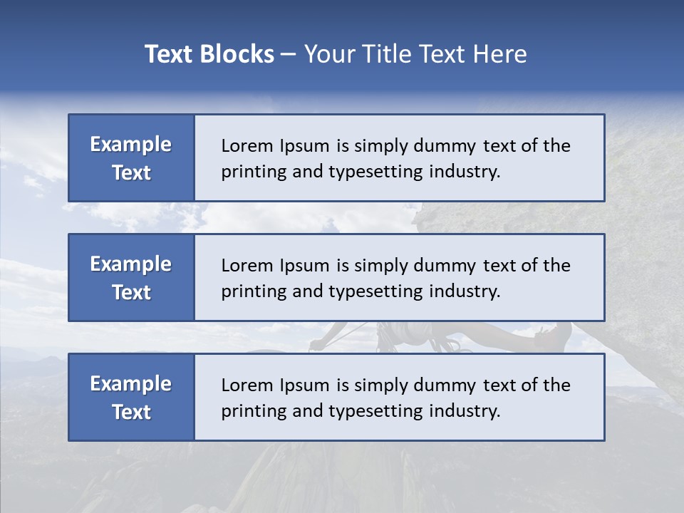Risk Dangle Fear PowerPoint Template