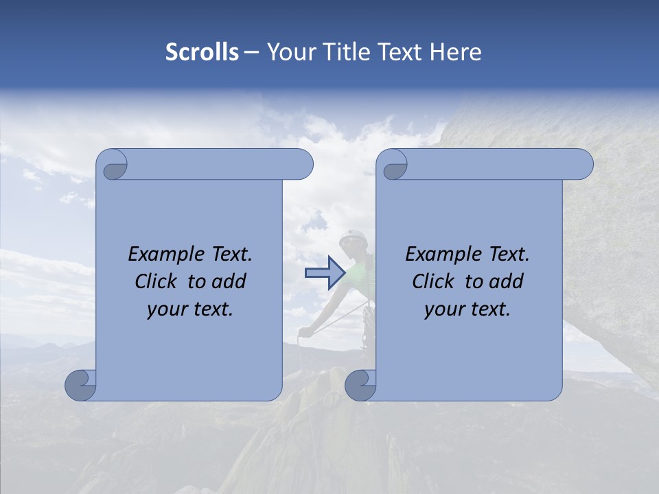 Risk Dangle Fear PowerPoint Template