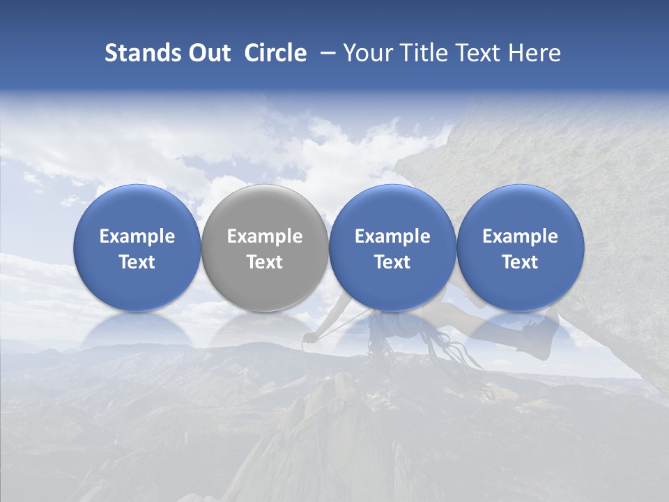 Risk Dangle Fear PowerPoint Template