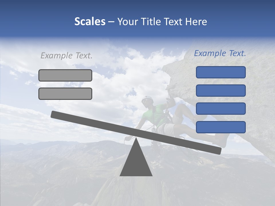 Risk Dangle Fear PowerPoint Template