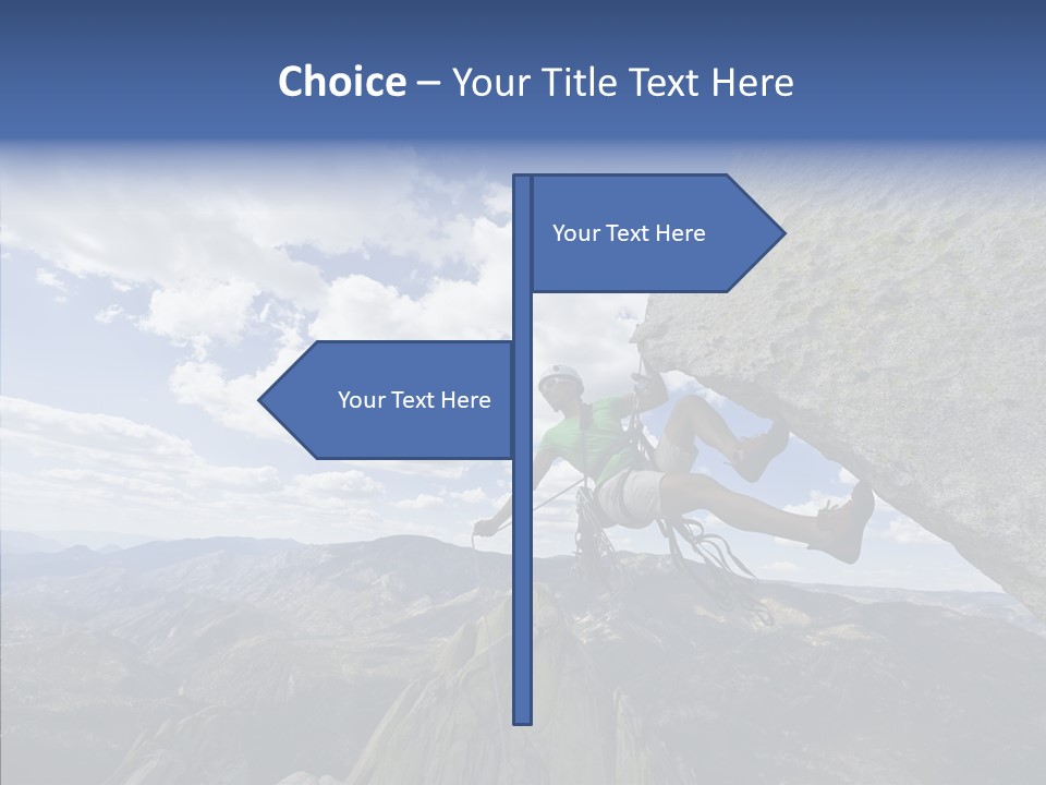 Risk Dangle Fear PowerPoint Template