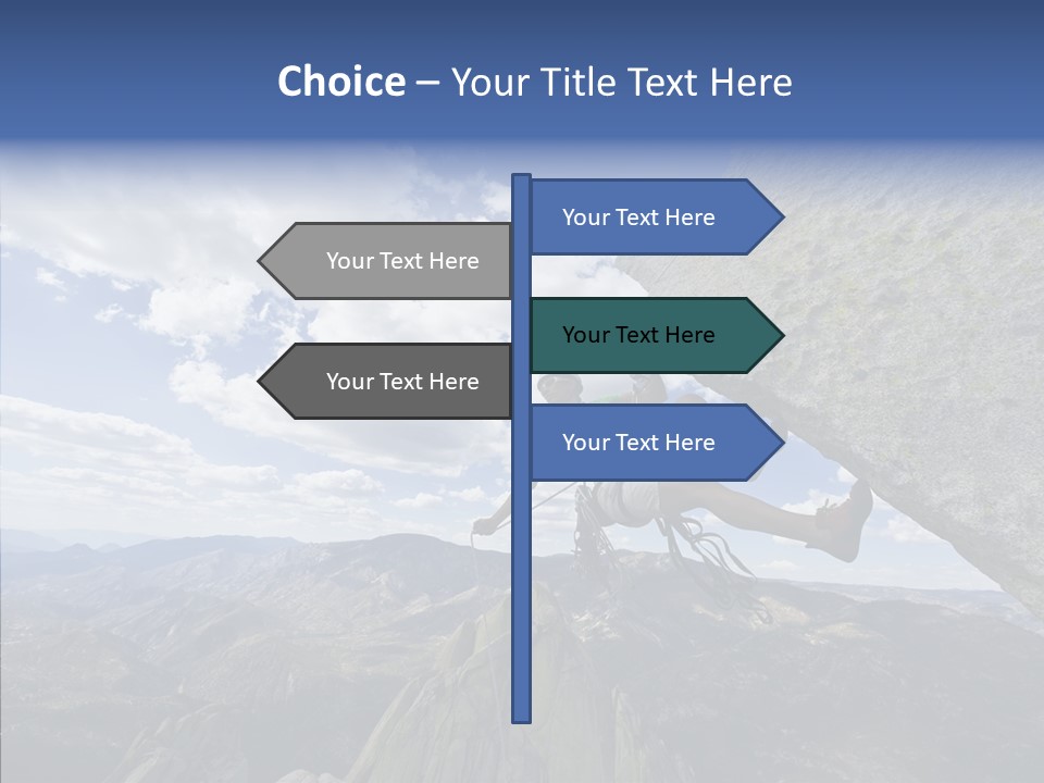 Risk Dangle Fear PowerPoint Template