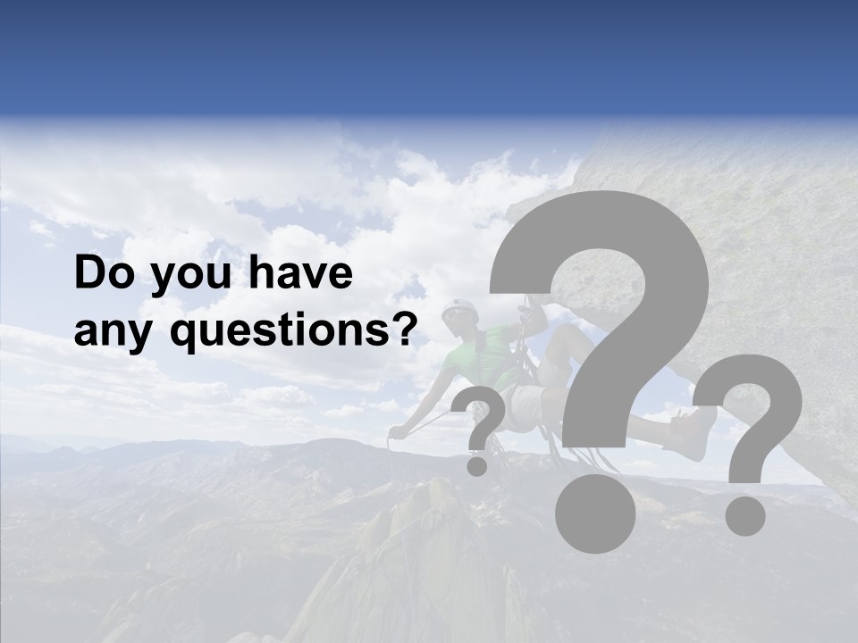 Risk Dangle Fear PowerPoint Template