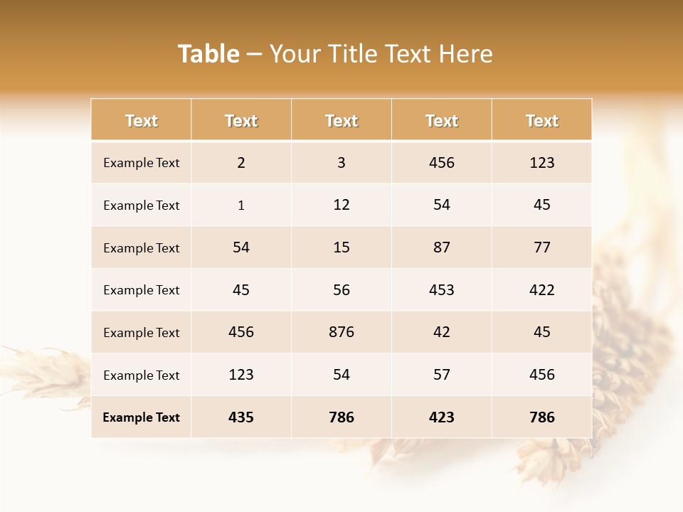 Summer Plant Harvest PowerPoint Template