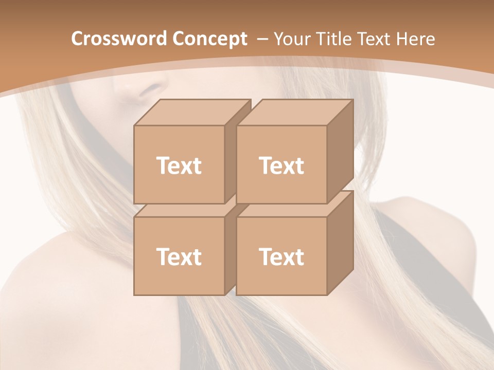 Close Up Vogue White PowerPoint Template