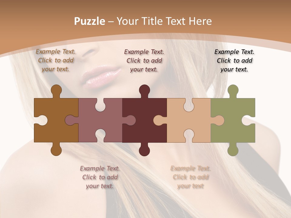 Close Up Vogue White PowerPoint Template