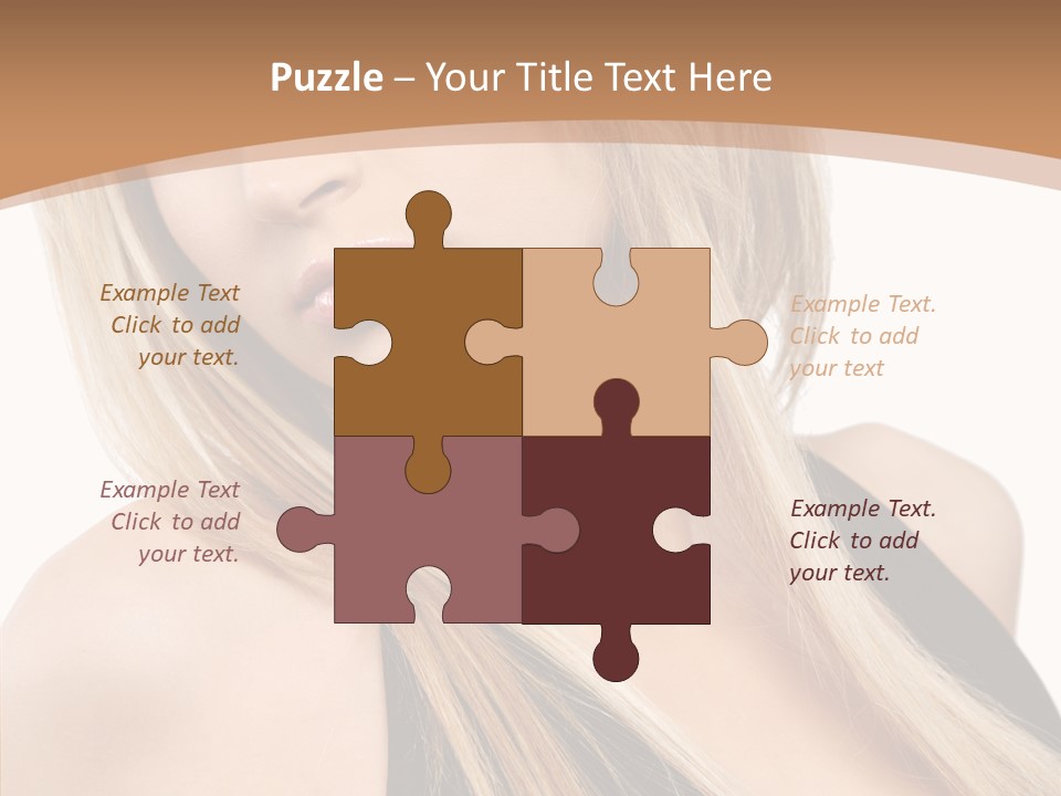Close Up Vogue White PowerPoint Template