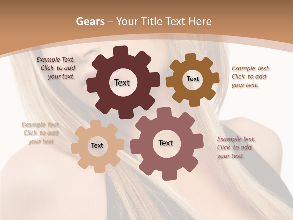 Close Up Vogue White PowerPoint Template