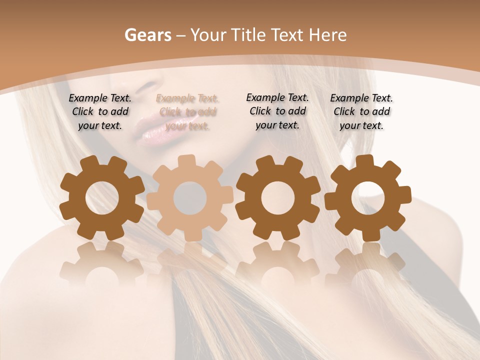 Close Up Vogue White PowerPoint Template