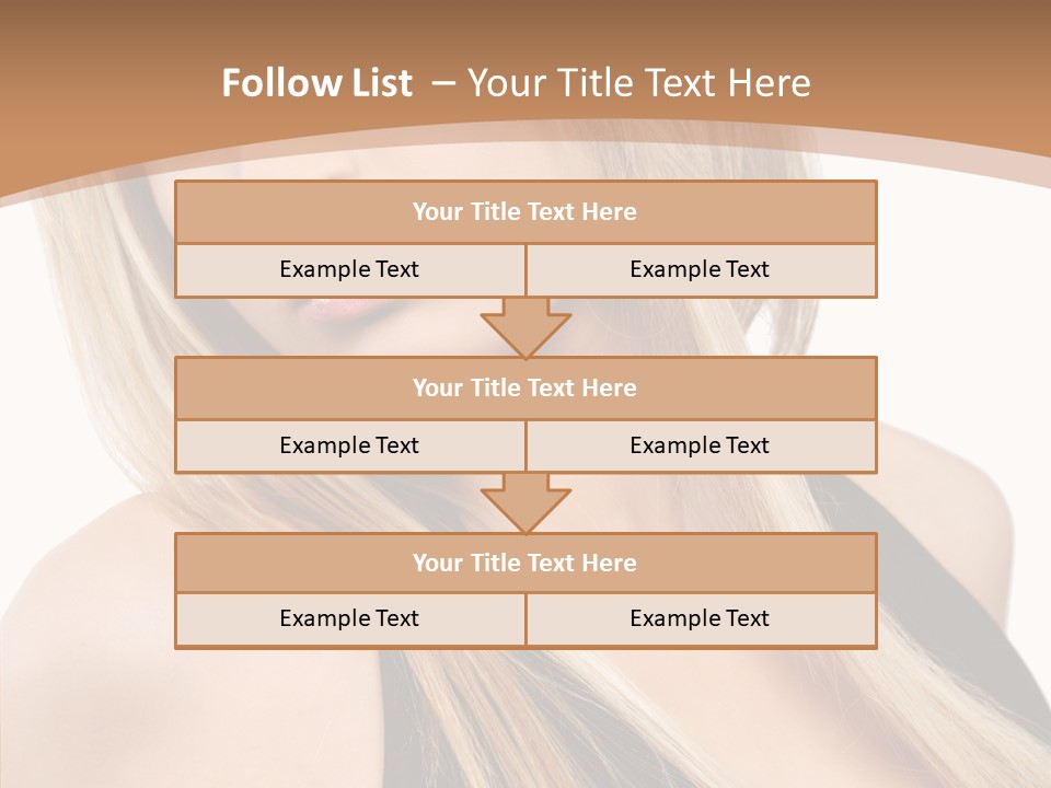 Close Up Vogue White PowerPoint Template