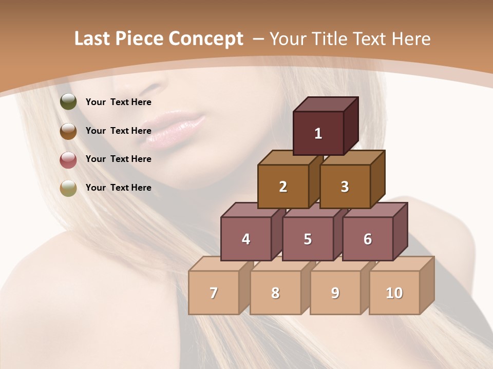 Close Up Vogue White PowerPoint Template