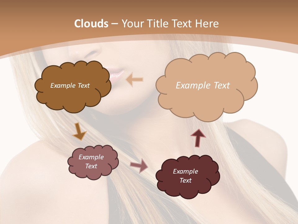 Close Up Vogue White PowerPoint Template