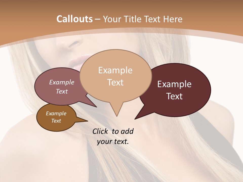 Close Up Vogue White PowerPoint Template
