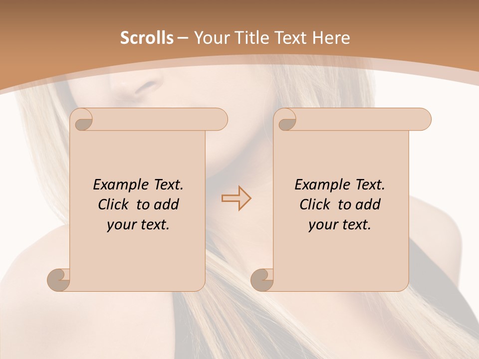 Close Up Vogue White PowerPoint Template