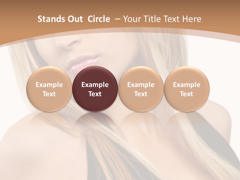 Close Up Vogue White PowerPoint Template