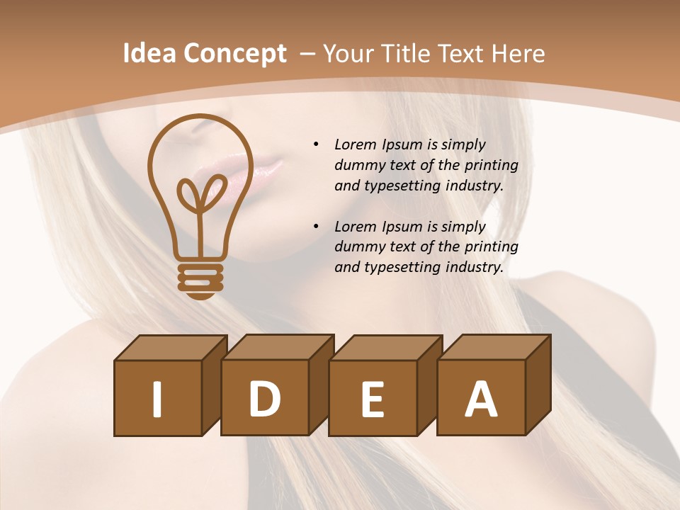 Close Up Vogue White PowerPoint Template