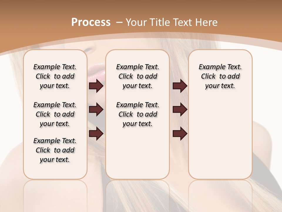 Close Up Vogue White PowerPoint Template