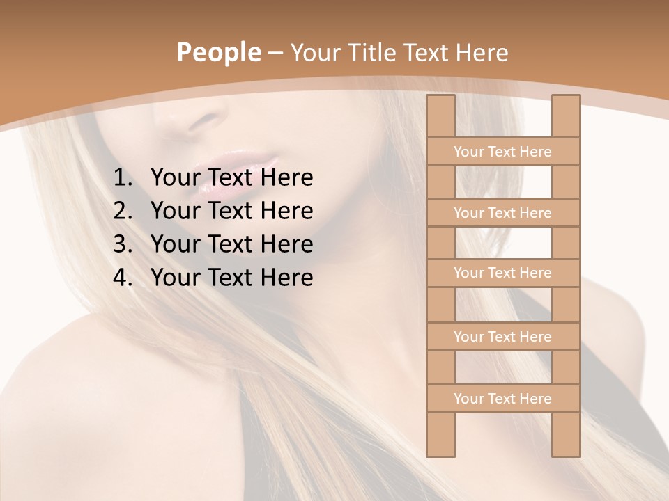 Close Up Vogue White PowerPoint Template