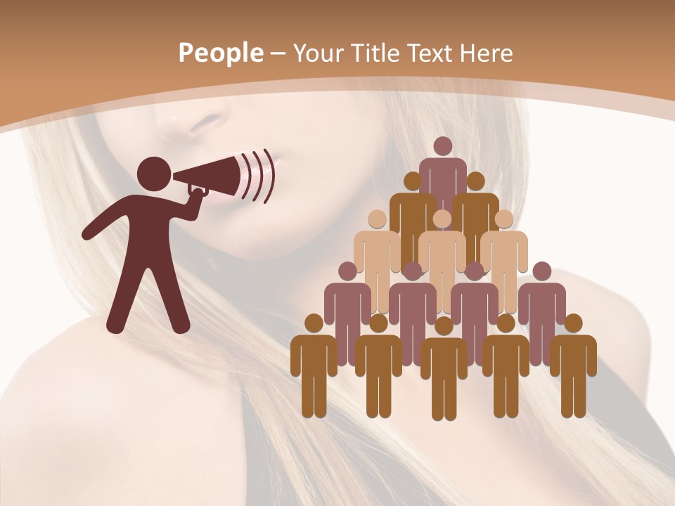 Close Up Vogue White PowerPoint Template
