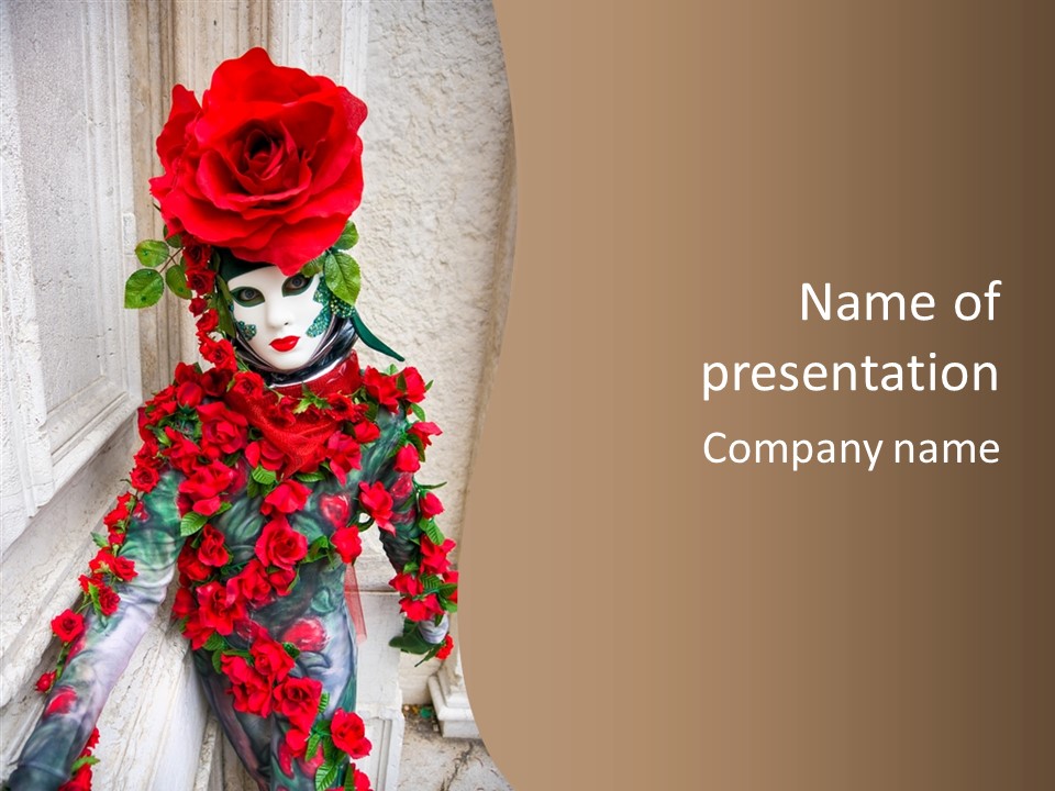 Makeup Masquerade Party PowerPoint Template