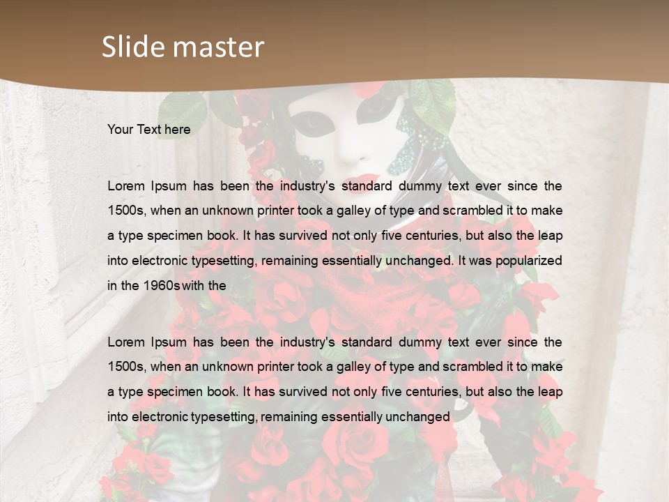 Makeup Masquerade Party PowerPoint Template