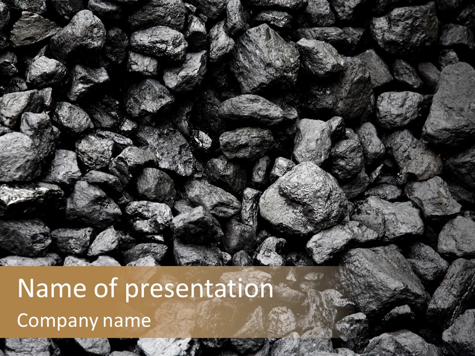 Mine Energy Power PowerPoint Template