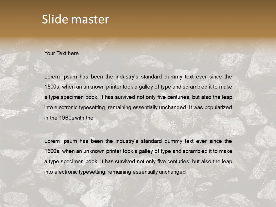 Mine Energy Power PowerPoint Template