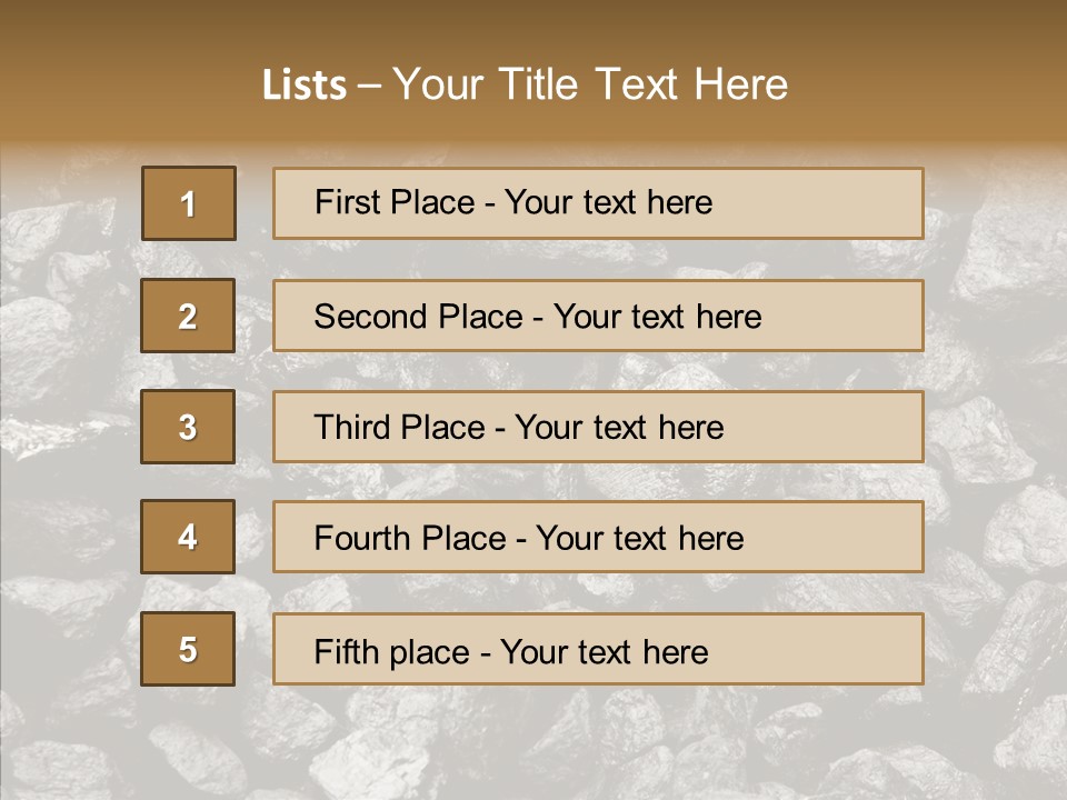 Mine Energy Power PowerPoint Template