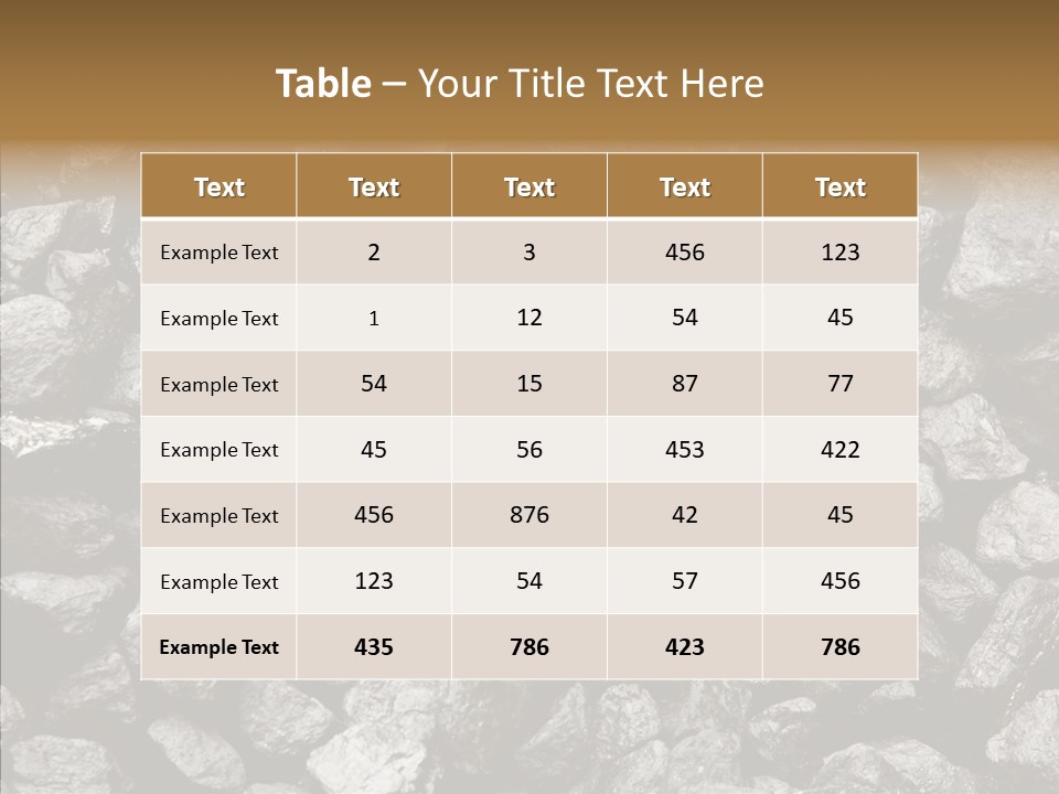 Mine Energy Power PowerPoint Template