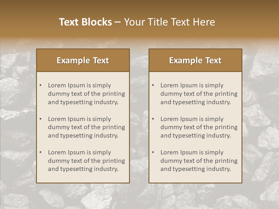 Mine Energy Power PowerPoint Template