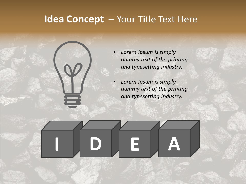 Mine Energy Power PowerPoint Template