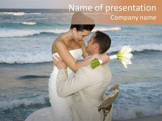 Groom Clear Waves PowerPoint Template