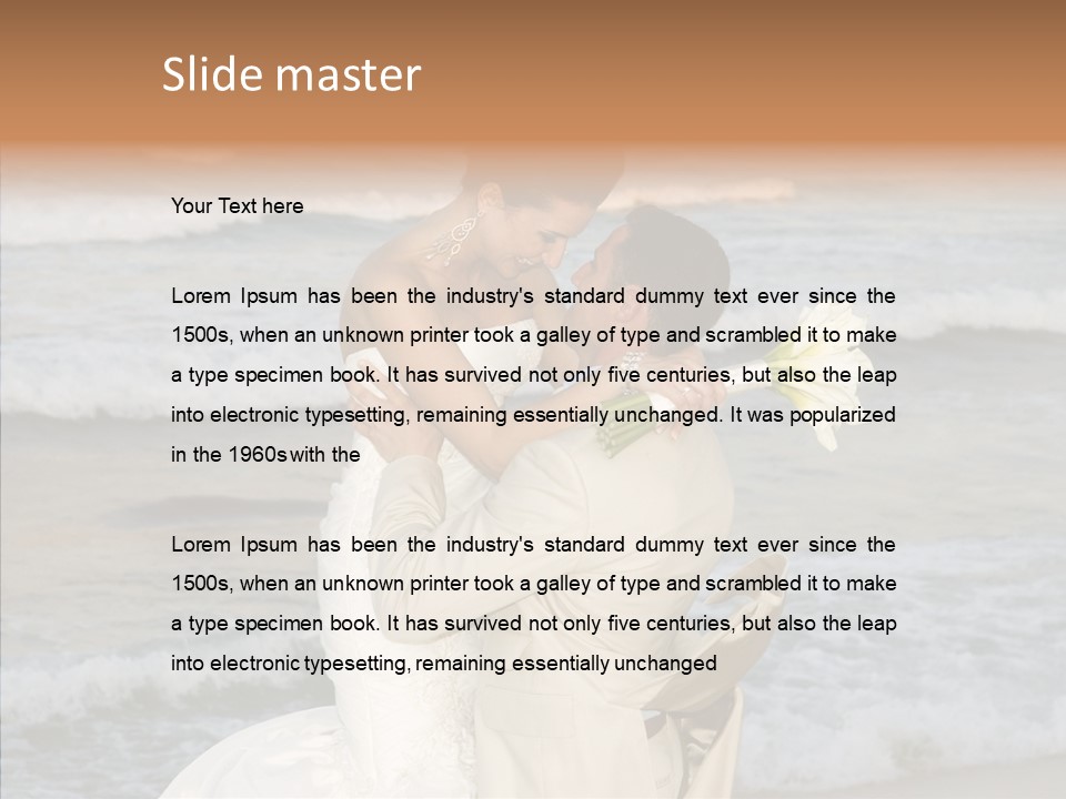 Groom Clear Waves PowerPoint Template