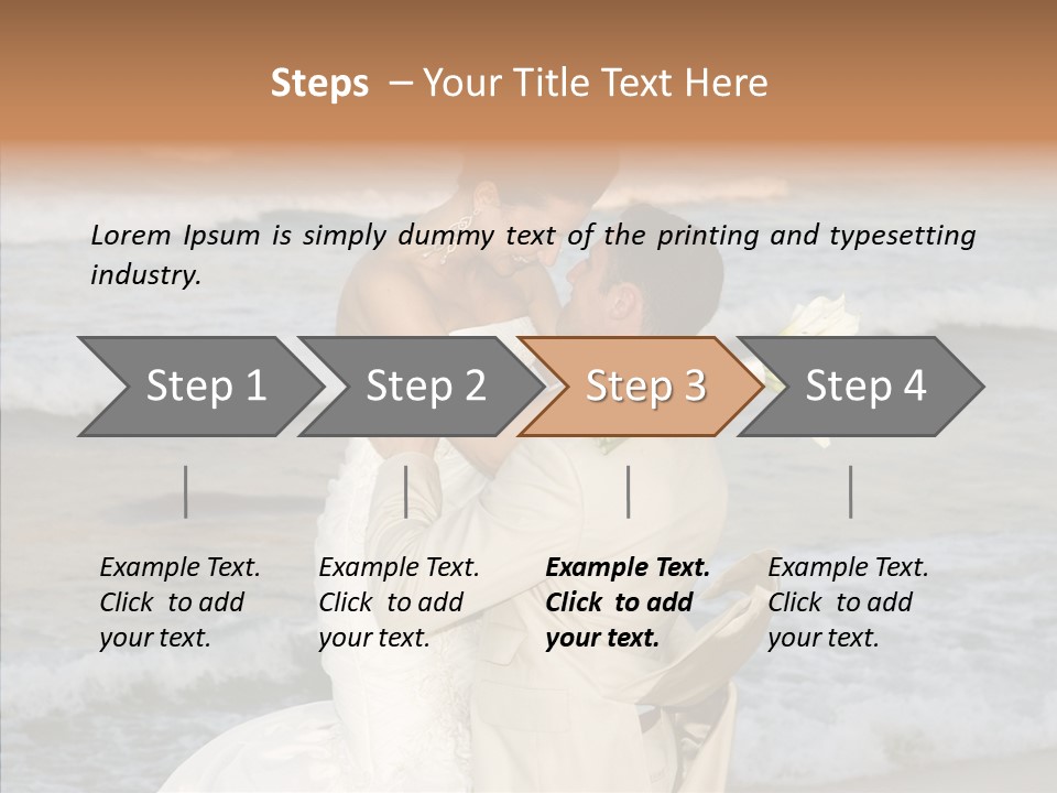 Groom Clear Waves PowerPoint Template