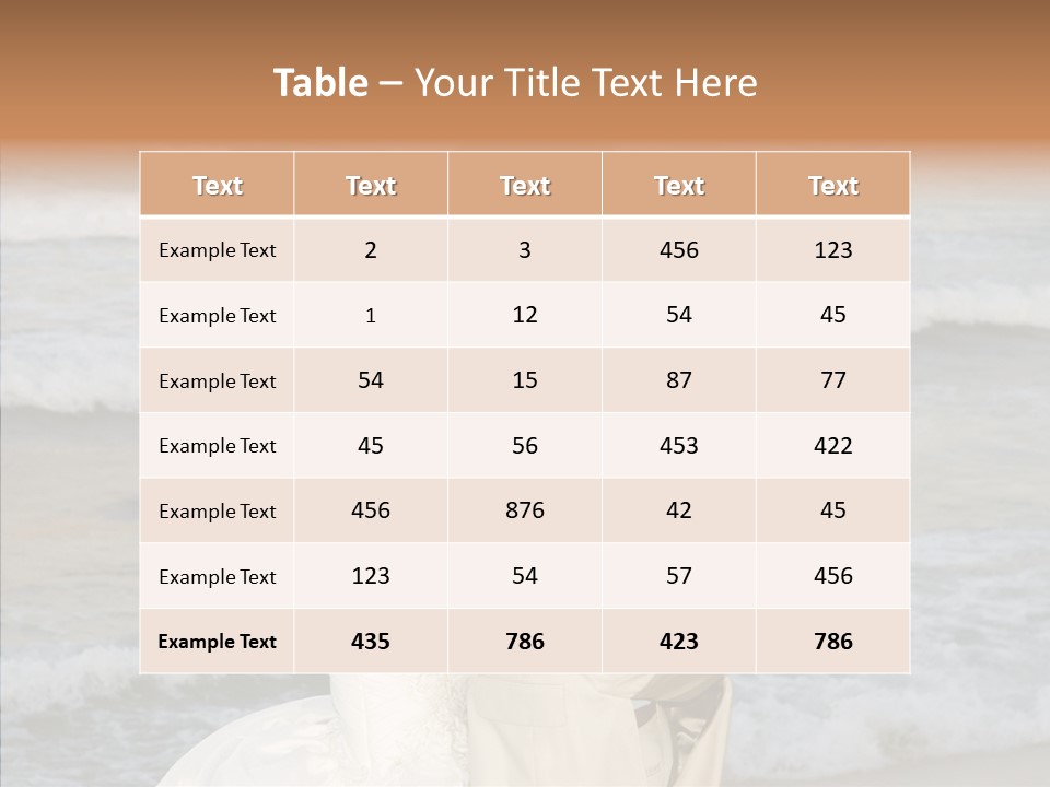 Groom Clear Waves PowerPoint Template