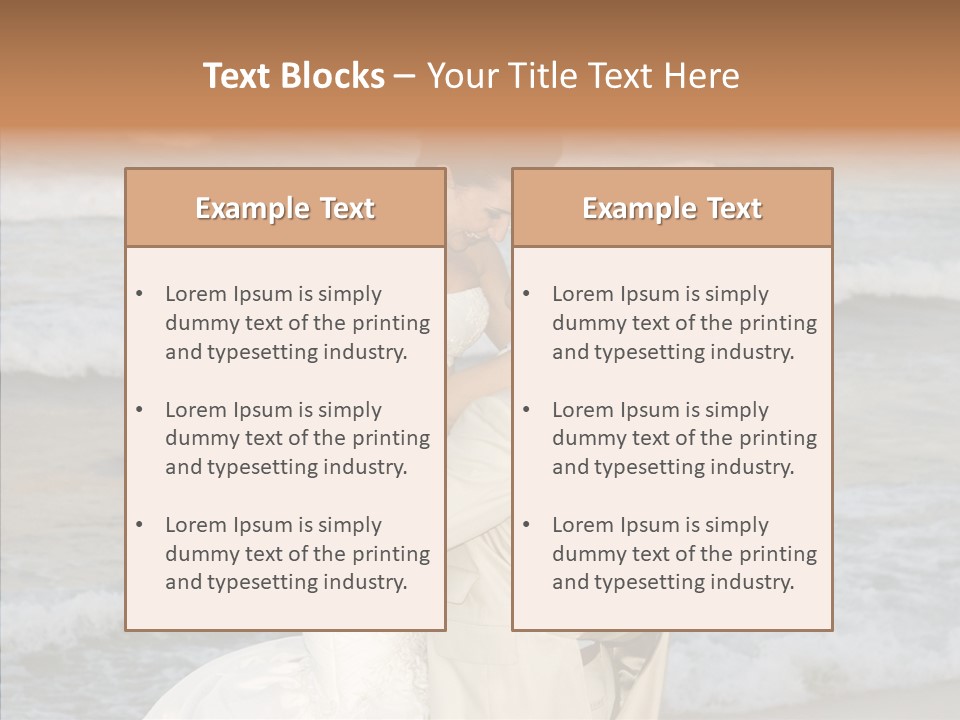 Groom Clear Waves PowerPoint Template