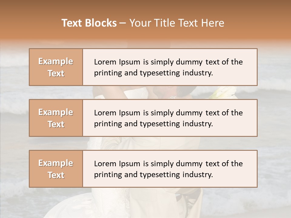 Groom Clear Waves PowerPoint Template