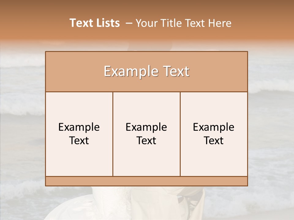 Groom Clear Waves PowerPoint Template