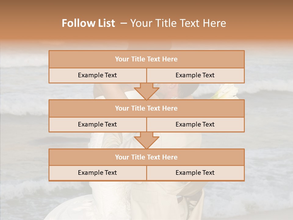 Groom Clear Waves PowerPoint Template