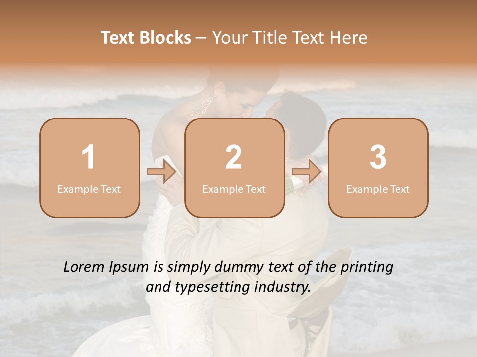 Groom Clear Waves PowerPoint Template