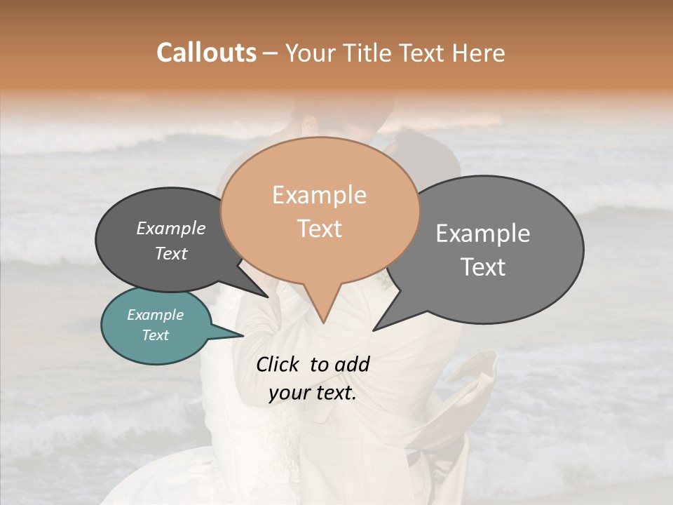 Groom Clear Waves PowerPoint Template