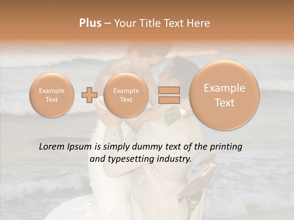 Groom Clear Waves PowerPoint Template