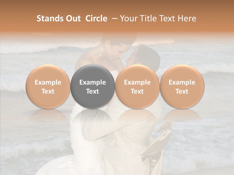 Groom Clear Waves PowerPoint Template