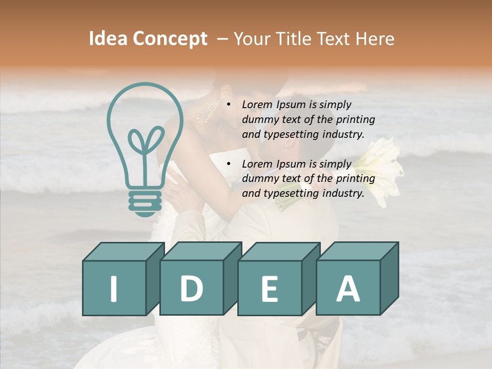 Groom Clear Waves PowerPoint Template