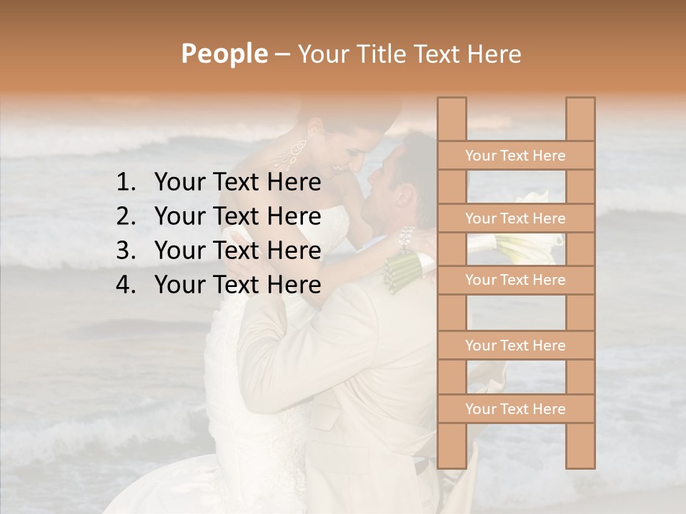 Groom Clear Waves PowerPoint Template