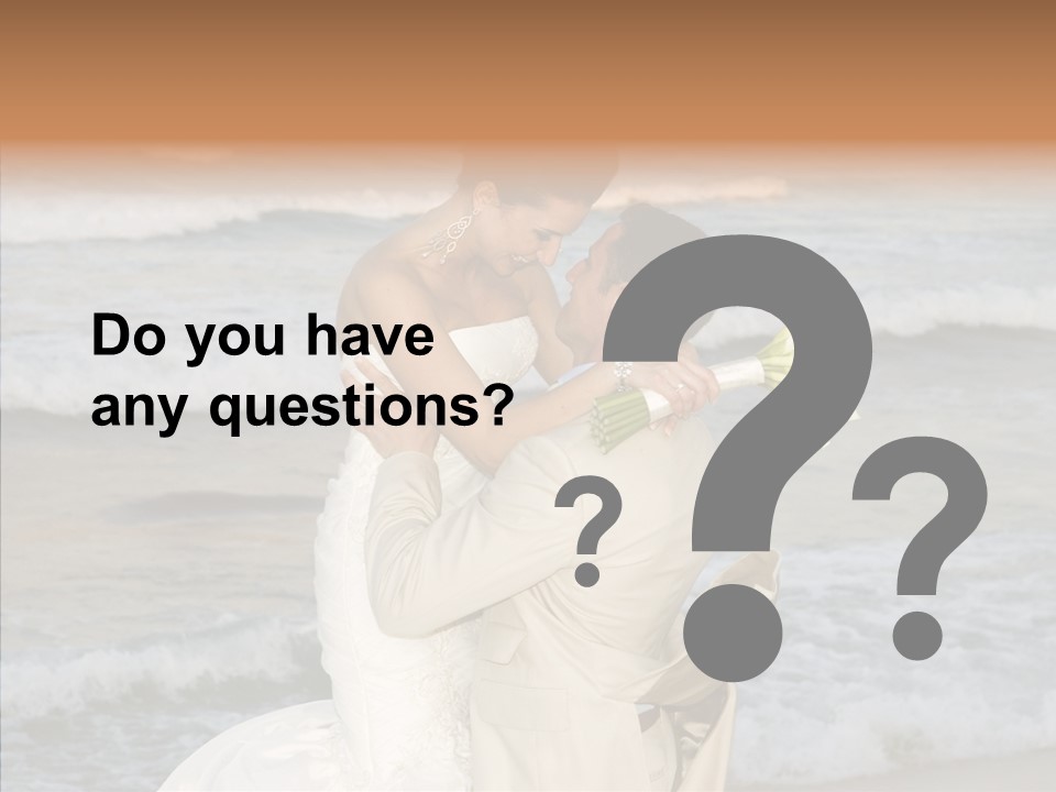 Groom Clear Waves PowerPoint Template