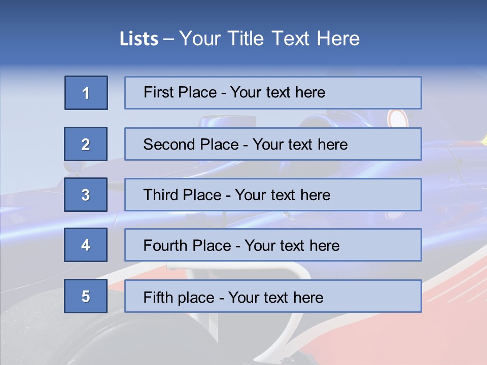 Formula Speed Power PowerPoint Template