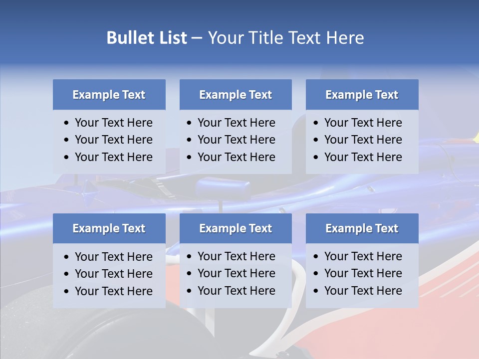 Formula Speed Power PowerPoint Template